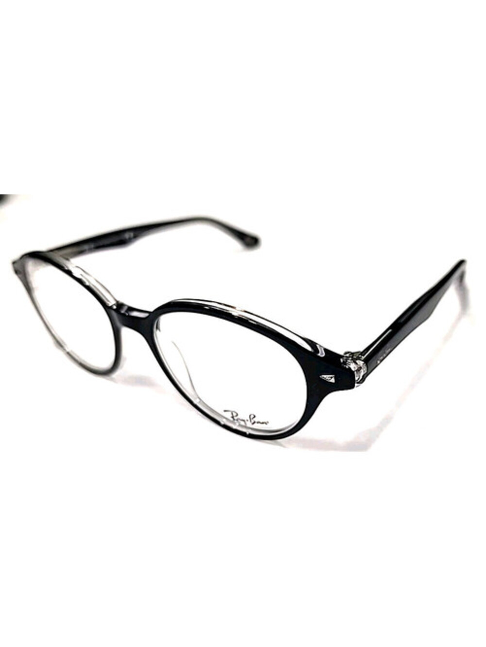 Ray Ban RB5257 2034 Glossy Black Round Eyeglasses 49-18 140 New